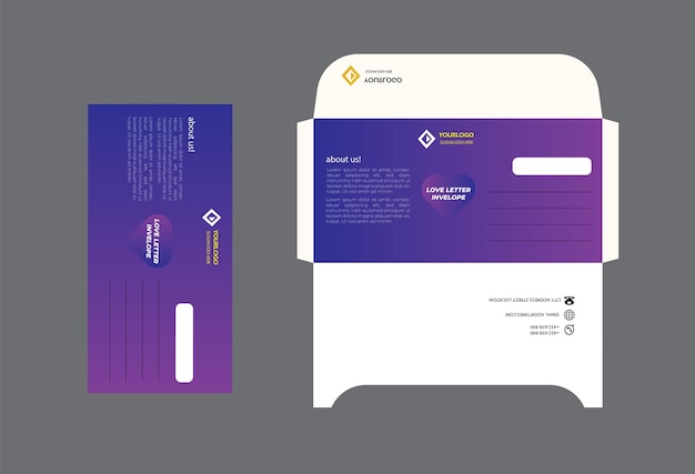 kreatives Briefumschlagdesign