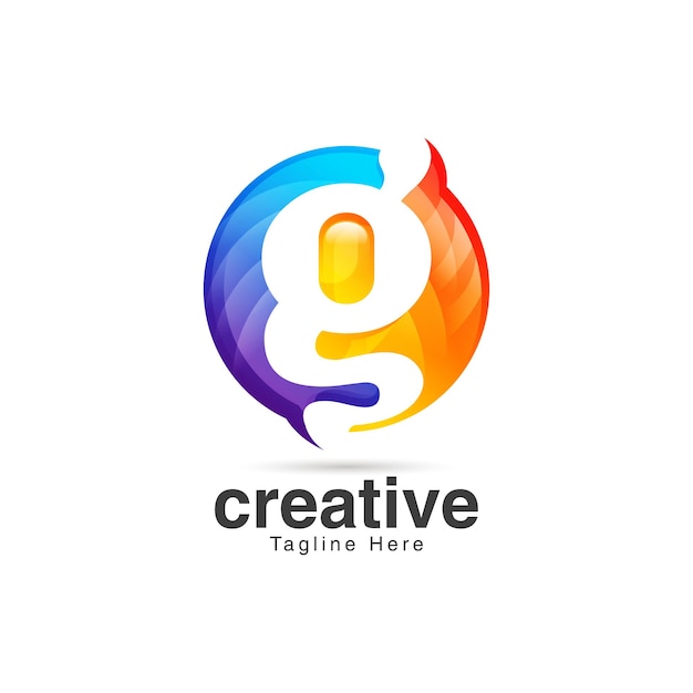 Kreatives buchstabe g logo-design