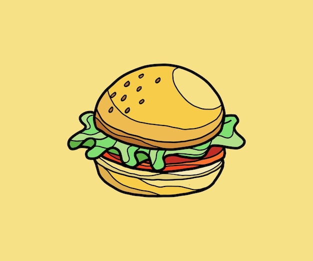 Kreatives Burger-Logo-Design-Symbol