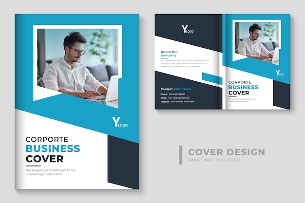 Vektor kreatives business-buchcover-design modernes firmenprofil-buchcover-design