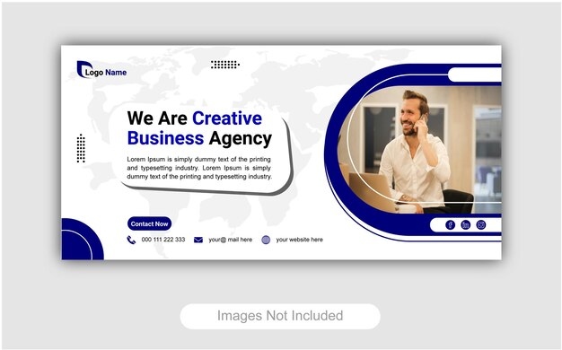 Kreatives Business-Web-Banner-Design und Landing-Page-Social-Media-Facebook-Cover-Youtube-Thumbnail