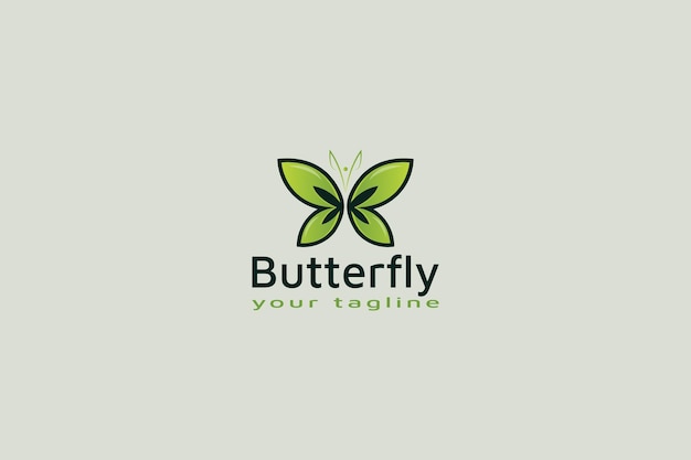 Kreatives butterfly-logo-vorlage-design