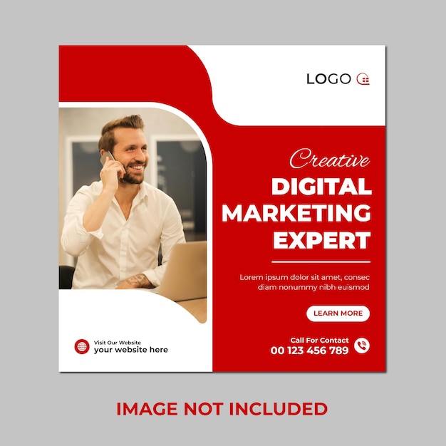 Kreatives Corporate-Poster-Banner- oder Social-Media-Post-Design-Vorbild