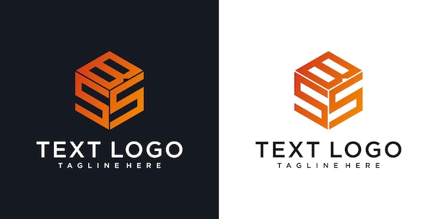 Kreatives Design des BSS-Brief-Logos BSS-Symboldesign