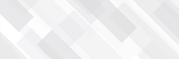 Kreatives Design des modernen weißen grauen abstrakten Netzfahnenhintergrundes mit Streifenlinien und minimalen geometrischen Formen. Vektor abstrakte Grafikdesign Banner Muster Hintergrundvorlage.