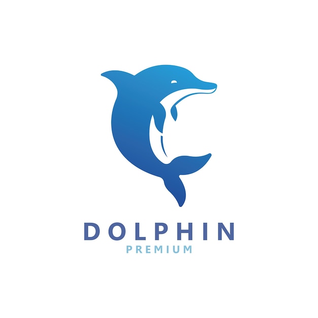 Kreatives Design des Vector Dolphin-Logos