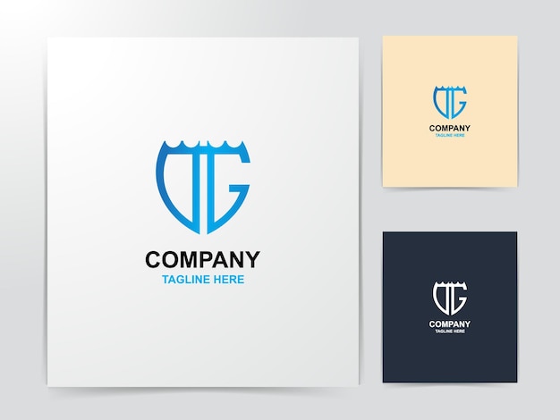 Kreatives dg-monogramm-logo-design