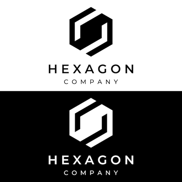 Kreatives einfaches geometrisches würfel- oder hexagon-logo-design logo für technologiemedien und versanddienste