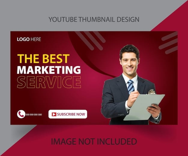 Kreatives Geschäft YouTube Miniaturbilddesign