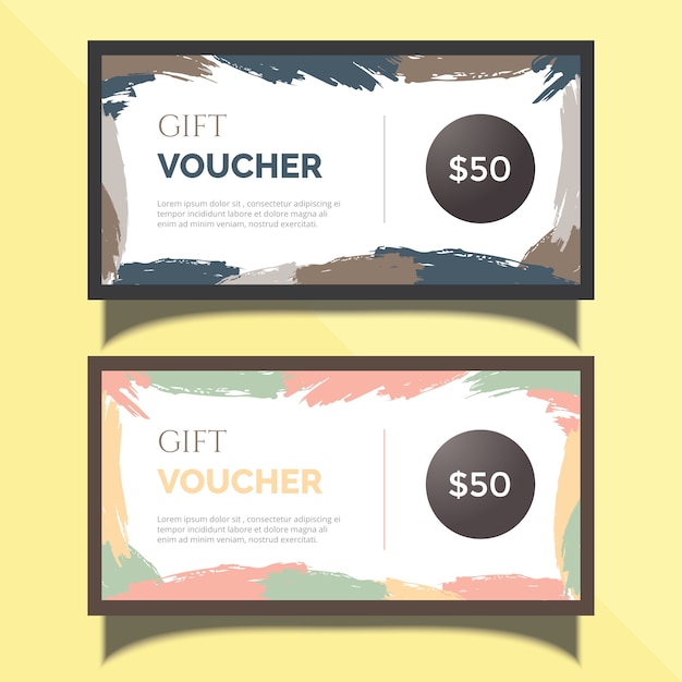 Kreatives Geschenkgutschein-Karten-Design