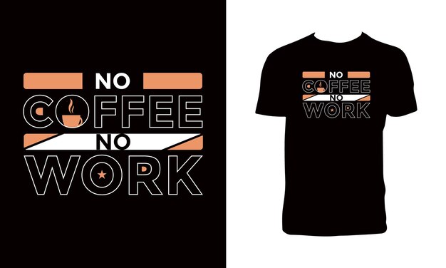 Kreatives Kaffee-T-Shirt-Design