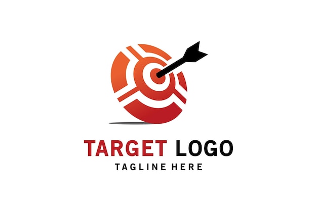 Kreatives Konzept des modernen abstrakten Zielsymbollogodesigns