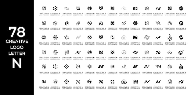 Kreatives Logo-Design Bündelbuchstabe N