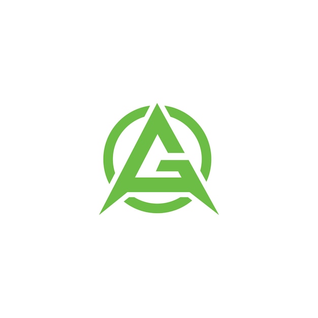 Vektor kreatives logo-design für das ag-logo