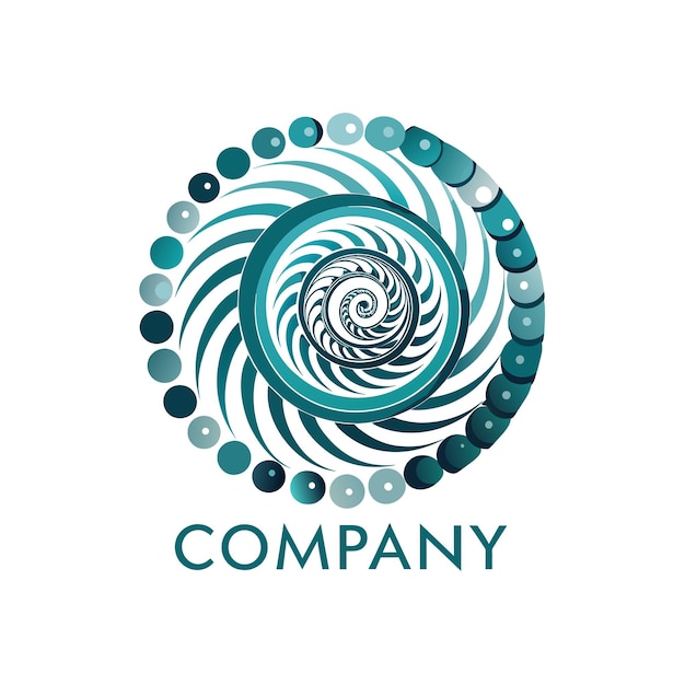 Kreatives Logo-Design für Technologie-Unternehmen Vektorillustration