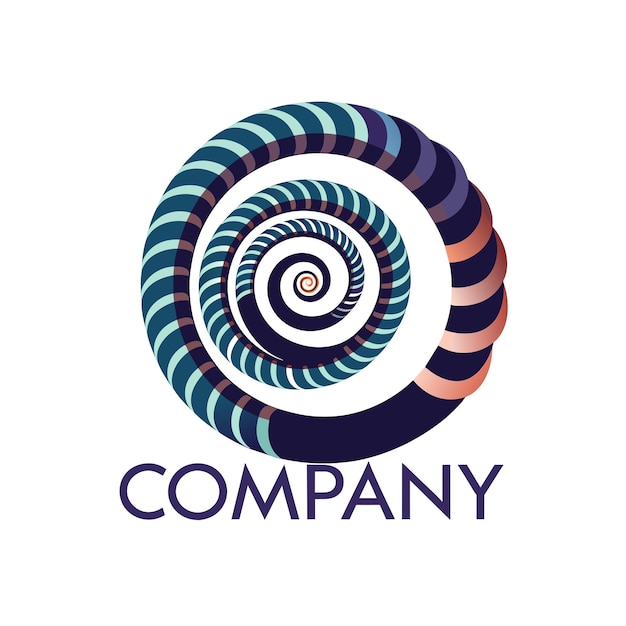 Kreatives Logo-Design für Technologie-Unternehmen Vektorillustration