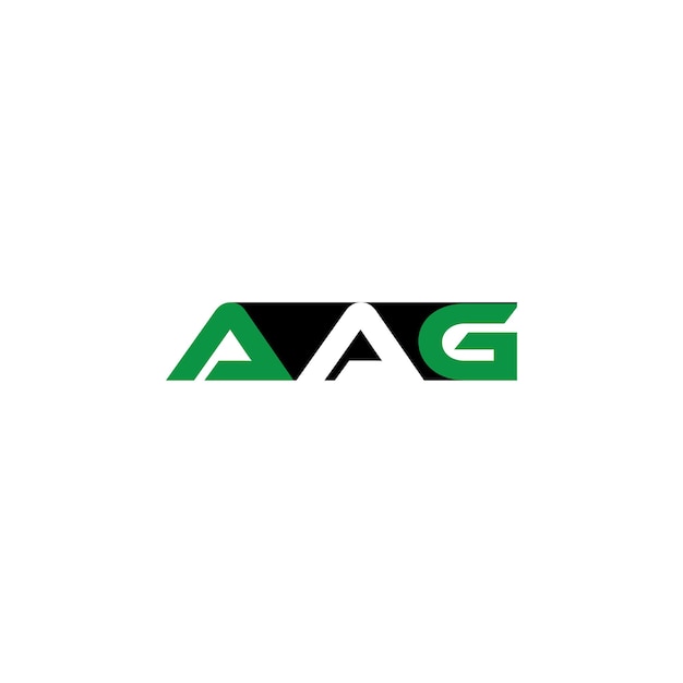 Vektor kreatives logo-design mit aag-monogramm