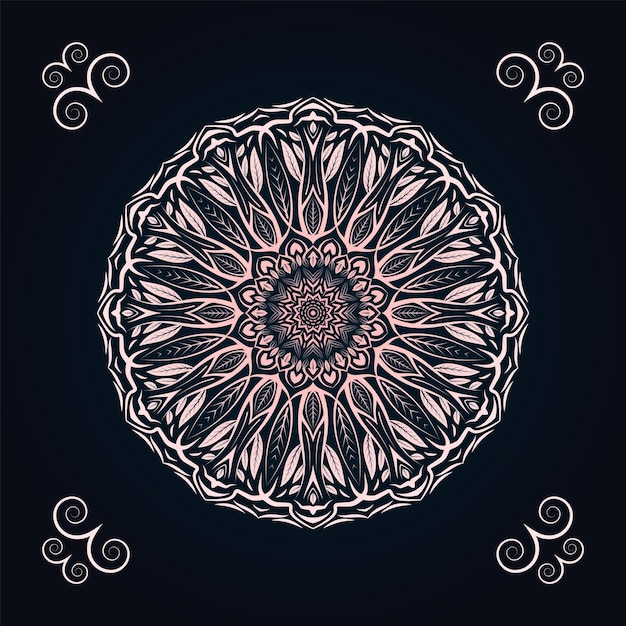 Kreatives luxus-mandala-design