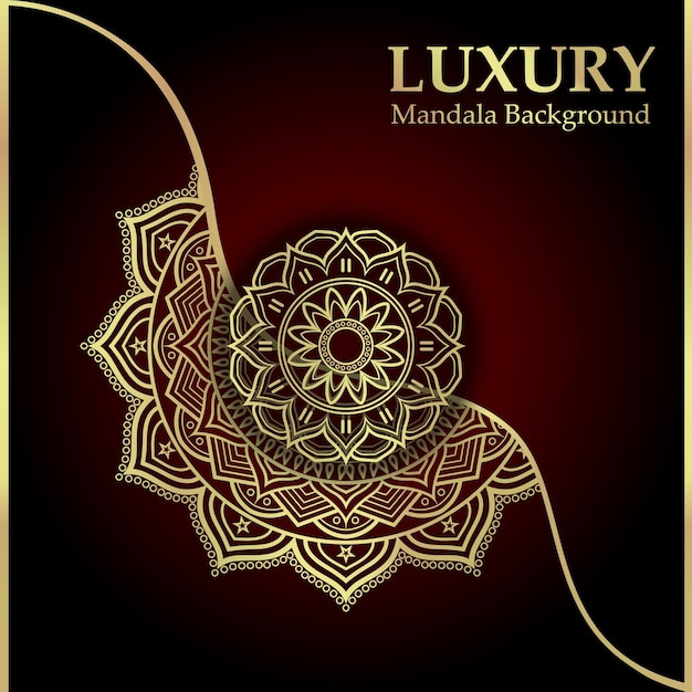 kreatives Luxus-Ornament Mandala-Muster-Kunstdesign