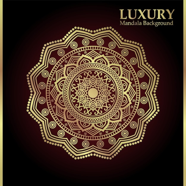 kreatives Luxus-Ornament Mandala-Muster-Kunstdesign