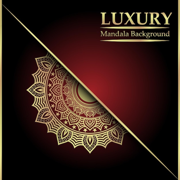 kreatives Luxus-Ornament Mandala-Muster-Kunstdesign