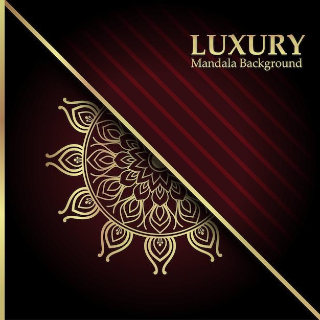 kreatives Luxus-Ornament Mandala-Muster-Kunstdesign