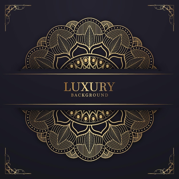 Kreatives Mandala-Design in goldener Farbe