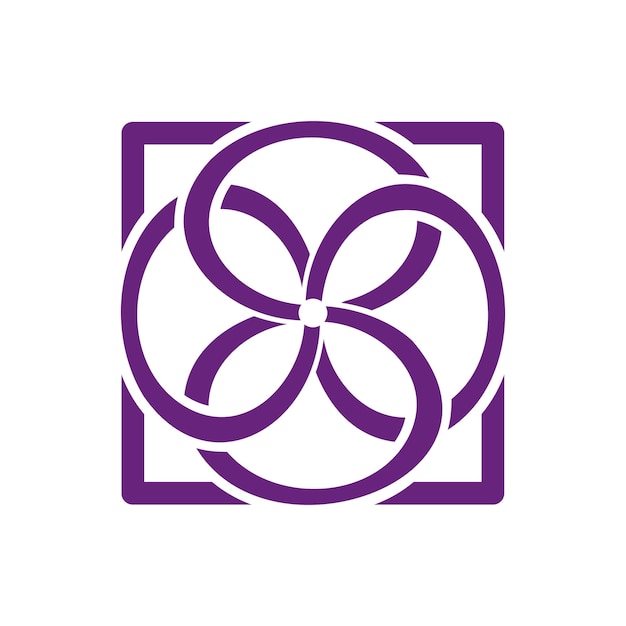 Kreatives mandala-logo-icon-design mit hintergrund