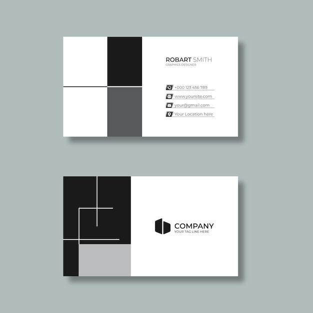 Kreatives minimalistisches und einzigartiges Design für Visitenkarten