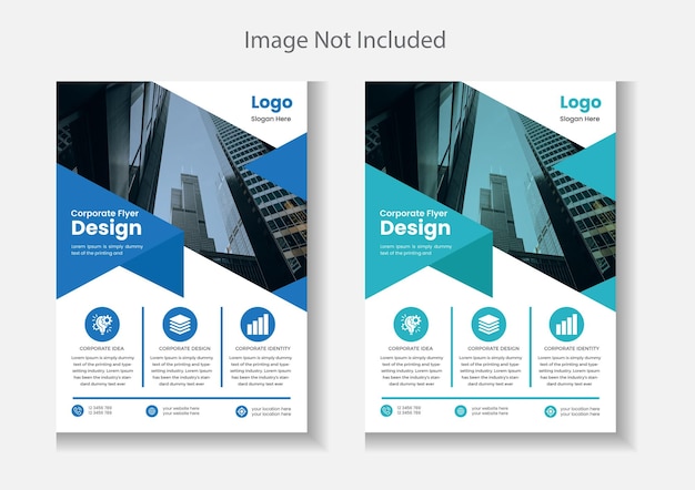 Kreatives, modernes und professionelles corporate business flyer template design