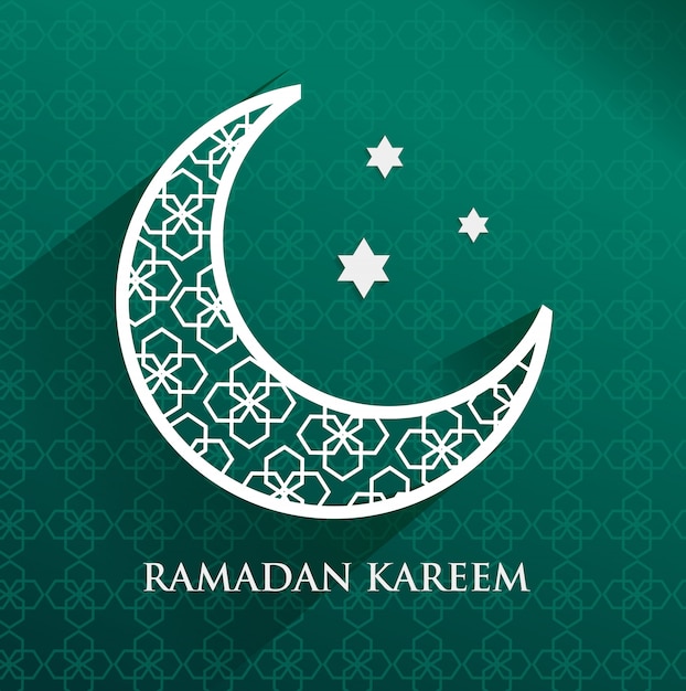 Kreatives Monddesign des Ramadanfestivals