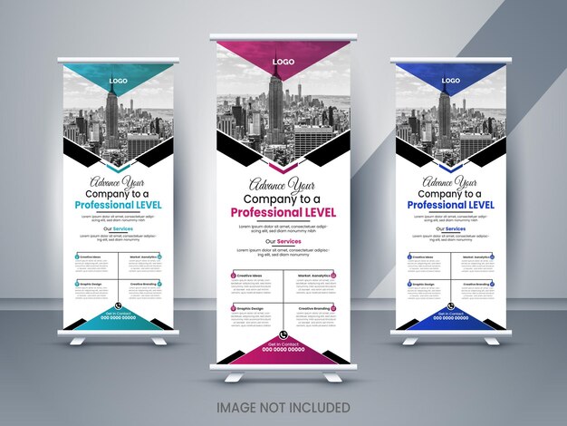 kreatives Rollup-Banner-Design