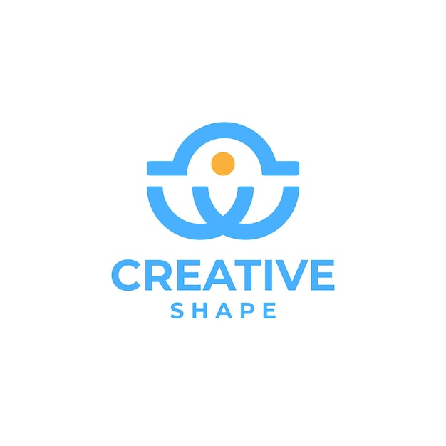 Kreatives schlüsselloch-logo kreatives sicherheits-privatsphäre-logo-design-konzept abstraktes entsperr-design-schloss