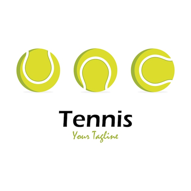 Kreatives tennislogo mit slogan-vorlage