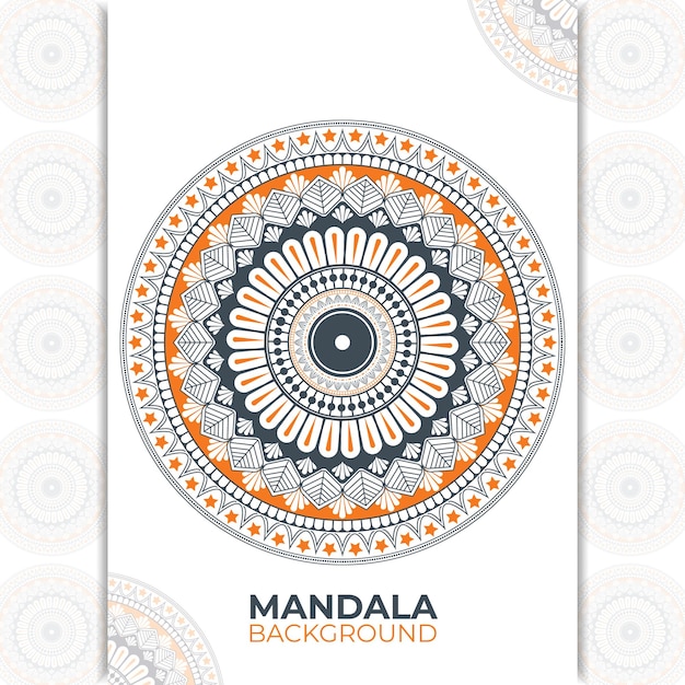 Kreatives und einzigartiges Mandala-Kunstdesign