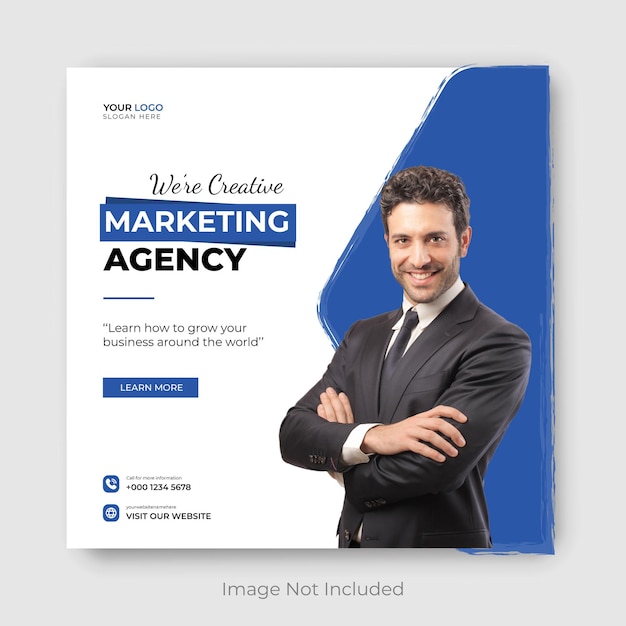 Kreatives und trendiges digitales Marketing in sozialen Medien