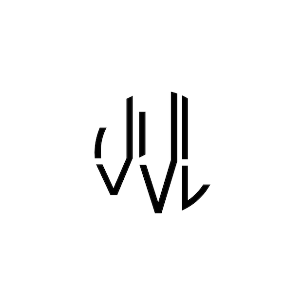Kreatives ursprüngliches modernes minimalistisches zeitloses Negativraum-Monogramm-Logo-Design