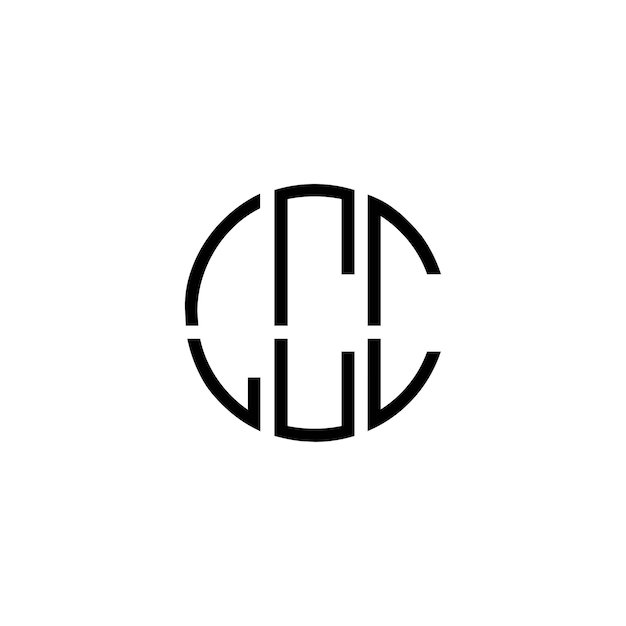 Kreatives ursprüngliches modernes minimalistisches zeitloses Negativraum-Monogramm-Logo-Design