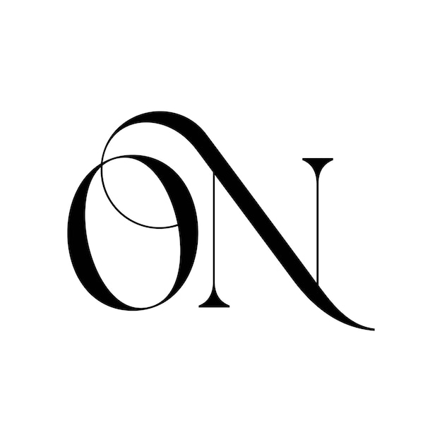 Kreatives ursprüngliches modernes minimalistisches zeitloses Negativraum-Monogramm-Logo-Design