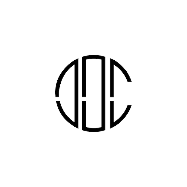 Kreatives ursprüngliches modernes minimalistisches zeitloses Negativraum-Monogramm-Logo-Design