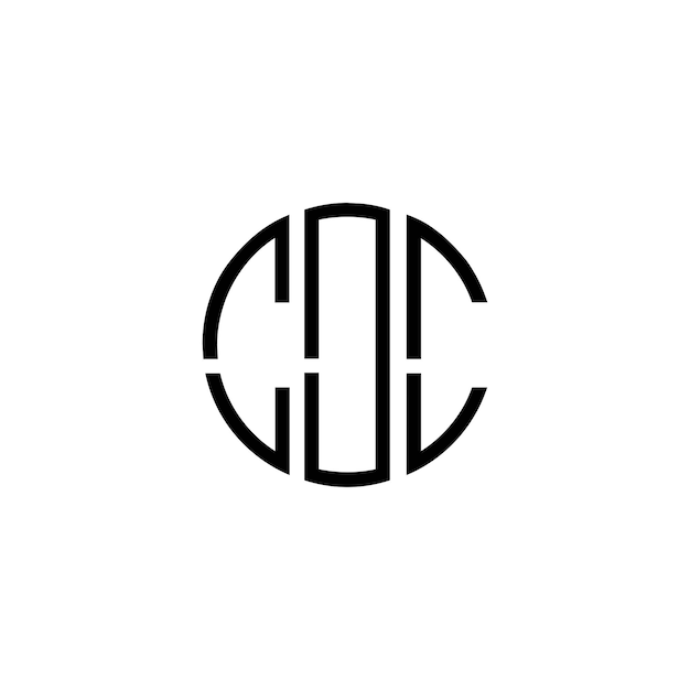 Kreatives ursprüngliches modernes minimalistisches zeitloses Negativraum-Monogramm-Logo-Design