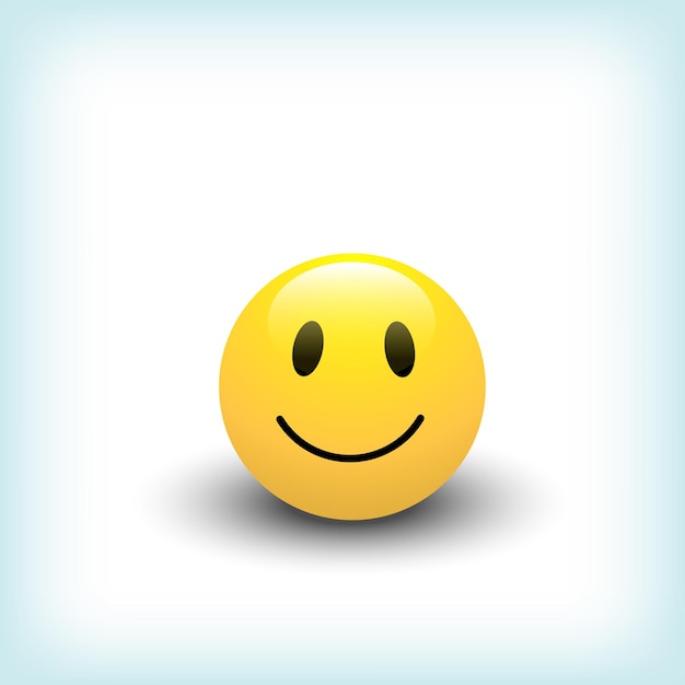 Kreatives Vektor-Emojie-Illustrationsdesign auf hellblauem Hintergrund 1