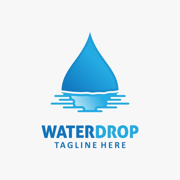 Kreatives wassertropfen-logo-design