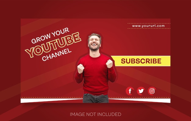 Vektor kreatives youtube-thumbnail-design