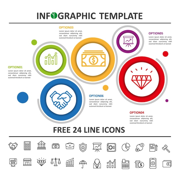 Kreis diagramm infografik vorlage