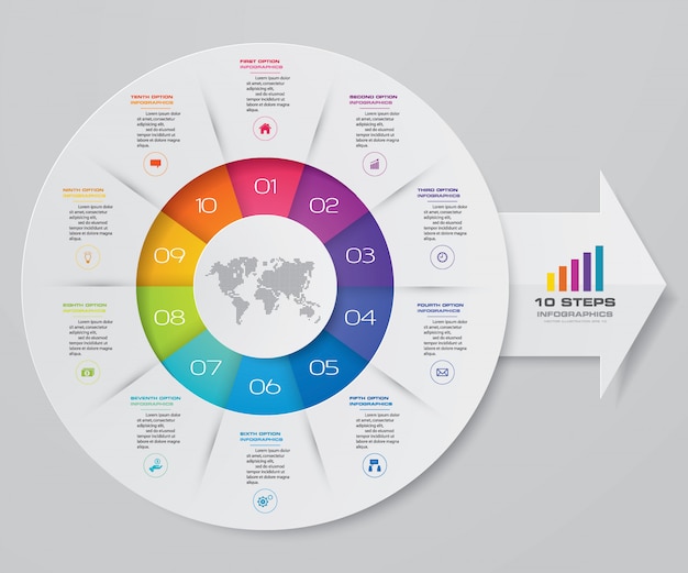 Kreis diagramm infografiken element