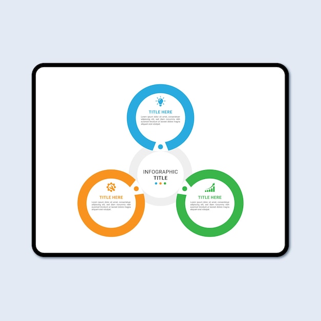 Vektor kreis infografik vorlage