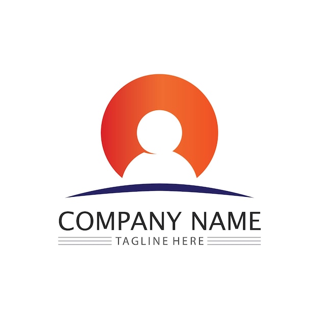 Kreis-Logo und Symbol-Vektor-Icon-Template-App