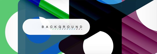 Kreis und Dreieck abstrakter Hintergrund