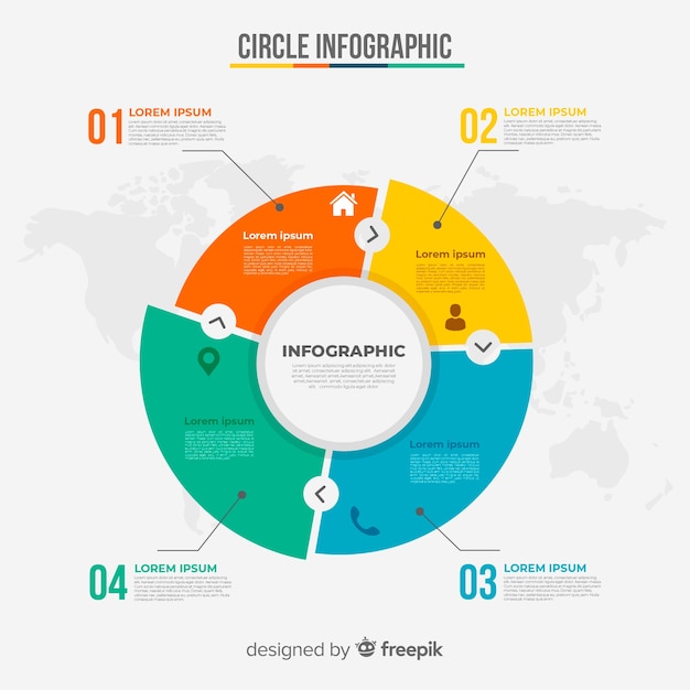 Kreisdiagramm infografik